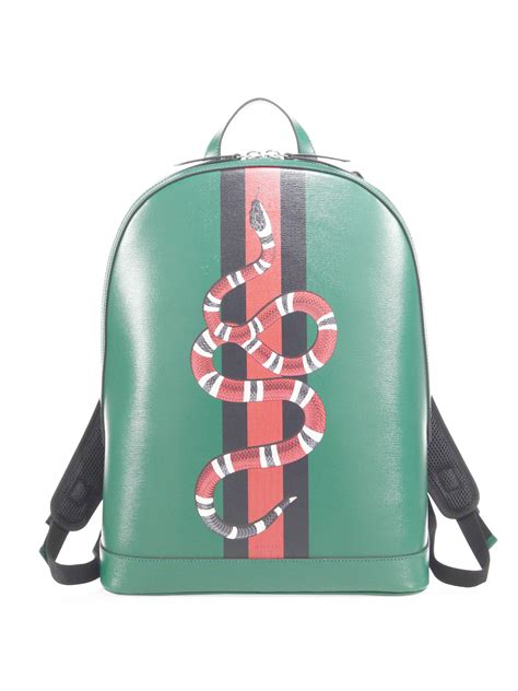 green gucci snake backpack|gucci shark backpack.